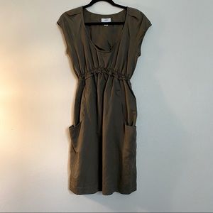Cap Sleeves Pocket Dress LOFT